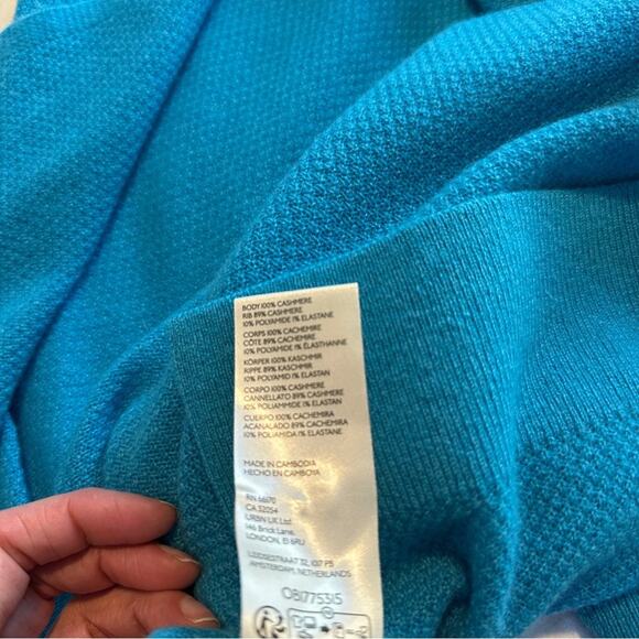 Anthropologie Maeve The Shea Oversized Cashmere Sweater Blue - Picture 9 of 11